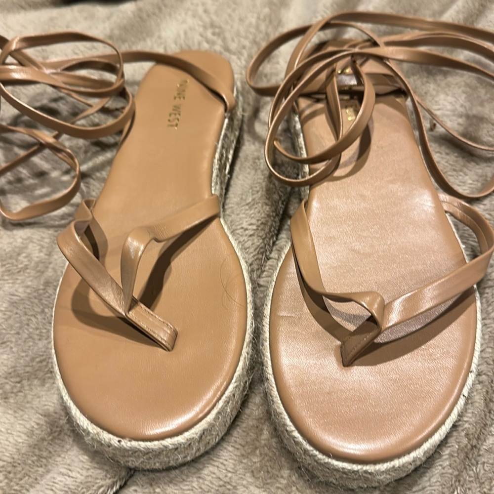 Nine West lace up sandals